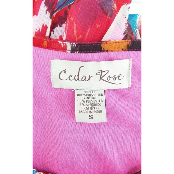 Fit & Flare Dress Red  Sz S - Picture 7 of 8